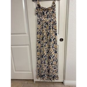 Moulinette Soeurs Womens Size 4 Ruffled 100% Silk Hydrangea Dress Size 4